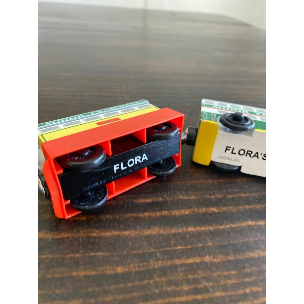 Thomas Wooden Railway Flora the Steam Tram and Sodor Tramways Car Learning Curve